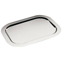 Stainless Steel Service Tray | Small Silver Serving Platter | 480mm | APS T744
