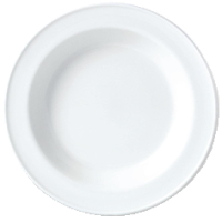 Soup Plates | White Porcelain Bowls | 215mm Dining Tableware | Steelite Simplicity V0089