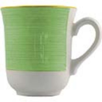 Club Mugs | Green Ceramic Mugs | 285ml Capacity | Steelite Rio V2914