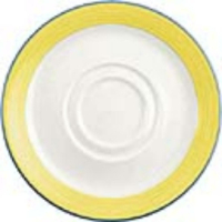 Yellow Saucers | Porcelain Saucers | 145mm | Steelite Rio V2953
