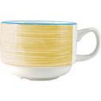 Stacking Cups | Yellow Coffee Cups | 200ml Slimline Design | Steelite Rio V2973