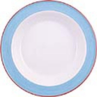 Soup Plates | Blue Ceramic Bowls | 215mm | Steelite Rio V3067