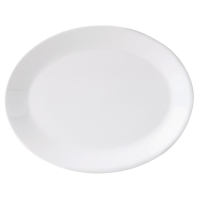 Oval Dishes | White Mandarin Dishes | 330mm Porcelain Serveware | Steelite Monaco V6894