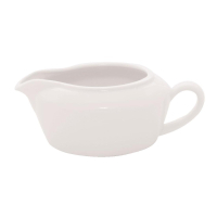 White Sauce Boat | Porcelain Gravy Boat | 370ml Capacity | Steelite Simplicity Harmony V7465