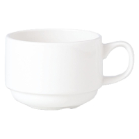 Espresso Cups | Stacking Porcelain Cups | 100ml Capacity | Steelite Simplicity White V7658