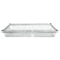 Commercial Chrome Baskets | Wire Storage Baskets | 915mm Pack of 2 | Vogue Y495