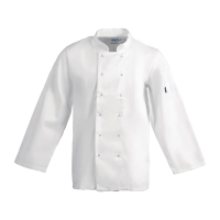 Commercial Chef Jacket | Unisex Long Sleeve Chef Coat | White | Whites Vegas A134-M