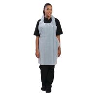 Disposable Polythene Aprons | White Plastic Aprons | Hygienic Food Preparation | A310