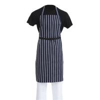 Butchers Apron | Kitchen Apron | Navy Stripe Pattern | Whites A530