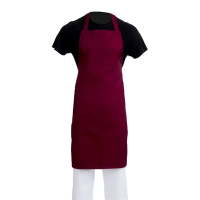 Chef Apron Burgundy | Professional Waist Apron | Restaurant Service Wear | Whites A557