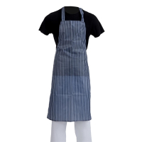 Waterproof Bib Apron | Blue and White Stripe | Chef Kitchen Wear | Whites A580