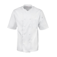 Commercial Chef Jacket | Unisex Chef Coat | Cool Vent | White | Chefs Works A914-M