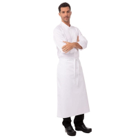 Long Four Way Waist Apron | Chef Waist Apron | White Professional Kitchen Uniform | Chef Works A925