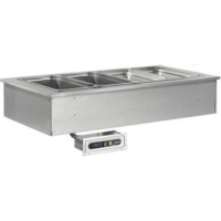 Heated Bain Marie | Wet Well Drop In Unit | 3 x GN1/1 Capacity | Afinox RED-3