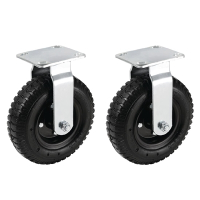 Bolero AG638 Fixed Wheels For Luggage Cart Replacement Spare Part (Fits CF132)