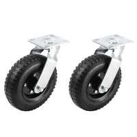 Bolero AG639 Swivel Wheels for Luggage Cart Replacement Spare Part (Fits CF132)