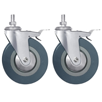 Vogue AJ206 Braked Castors (2 Pack) Replacement Spare Part (Fits U376)