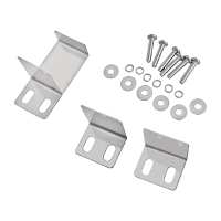 Polar AJ545 Counter Top Prep/Servery Fixings Kit (Hooks, Screws & Washers) Spare Part (Fits CT424)