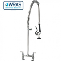 Commercial Pre-Rinse Spray | Kitchen Spray Tap | Wall Mounted | AquaJet AJPR30-ST-BFO-S