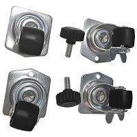 Polar AK836 Castors and Adjustable Feet (6 Pack) for Display Fridges - Replacement Spare Part (Fits CC064, CC065)