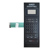 Nisbets Essentials AL221 Membrane Switch for Microwave Replacement Spare Part (Fits DJ610)