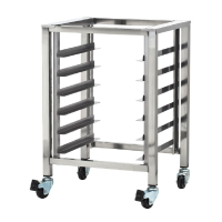 Commercial Stand with Castors | TurboFan Oven Stand | Stainless Steel Kitchen Trolley | TurboFan SK23