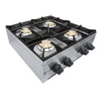Commercial Gas Hob | 4 Burner LPG Propane Hob | Professional Cooking Equipment | Parry AG4HP
