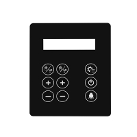 Polar AS206 Controller Sticker for Slush Machine, Replacement Spare Part (Fits UA045)