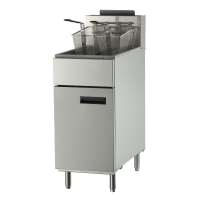 Commercial Twin Basket Gas Fryer | LPG Deep Fat Fryer | 23 Litre Single Tank | Blaze BF40P