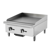 Countertop Gas Griddle | 2 Burner Commercial Griddle | Manual Controls | Blaze