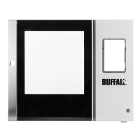 Buffalo AU336 Combi Oven Door with Exterior Glass Replacement Spare Part (Fits CK110)