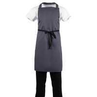 Polycotton Bib Apron | Chef Apron | Charcoal | Whites B426