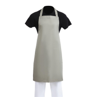 Polycotton Bib Apron | Professional Chef Apron | Olive Green | Whites B427