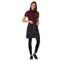 Half Bistro Apron | Memphis Indigo Waist Apron | Professional Server Apron | Chef Works B588