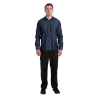 Commercial Denim Shirt | Long Sleeve Chef Shirt | Urban Detroit Style | Blue XL | Chef Works B776-XL