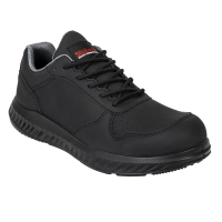 Commercial Slipbuster Microfibre Trainers | Non Slip Work Shoes | Matte Black | Size 39 | Slipbuster BA063-39