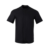 Commercial Chef Jacket | Short Sleeve Chef Coat | Black | Southside BA115-M
