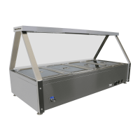 Commercial Display Bain Marie | Food Warmer | 4 x GN1/1 Capacity | Modena BA41