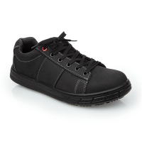 Commercial Safety Trainers | Slip-Resistant Work Shoes | Black Size 37 | Slipbuster BB420-37
