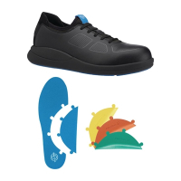 Commercial Safety Toe Trainer | Slip Resistant Work Shoe | Black | WearerTech Transform BB745-41