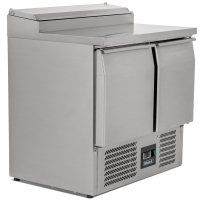 Commercial Gastronorm Prep Counter | 2 Door Refrigerated Prep Station | 254L Capacity | Blizzard BCC2EN
