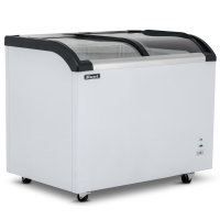 Commercial Curved Glass Lid Freezer | Display Chest Freezer | 220L Capacity | Blizzard BDF22