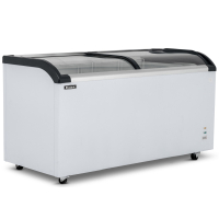 Commercial Curved Glass Lid Freezer | Display Chest Freezer | 620L Capacity | Blizzard BDF62