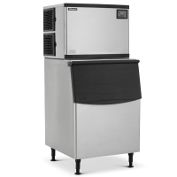 High Capacity Ice Maker & Ice Machine with Storage Bin, 227kg/24hr, Stainless Steel, Cubed Ice, Low Water Use | 227KG-HCIM-BIN