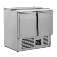 Commercial Saladette | 2 Door Compact Gastronorm Refrigerator | With Cutting Board | 240L Capacity | Blizzard BSP2