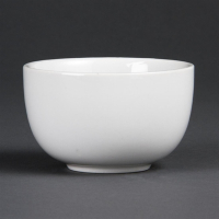Sugar Bowl | White Porcelain Sugar Pot | 95mm Diameter | Olympia C250