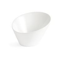 Oval Sloping Bowls | Whiteware Porcelain Bowls | 154x133mm | Olympia CB079