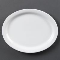 Oval Platter | Whiteware Serving Dish | 250mm | Olympia CB477