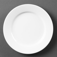 Wide Rimmed Plates | White Ceramic Plates | 165mm | Olympia CB478