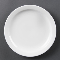 Narrow Rimmed Plates | White Dinner Plates | 202mm | Olympia CB488